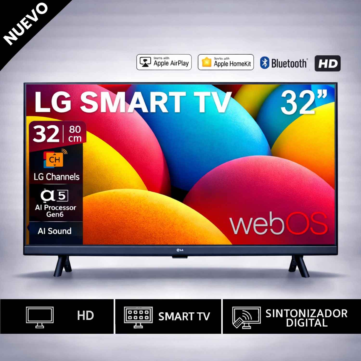 Televisor LG Smart TV 32 Pulg LED HD 32LR600BPSC