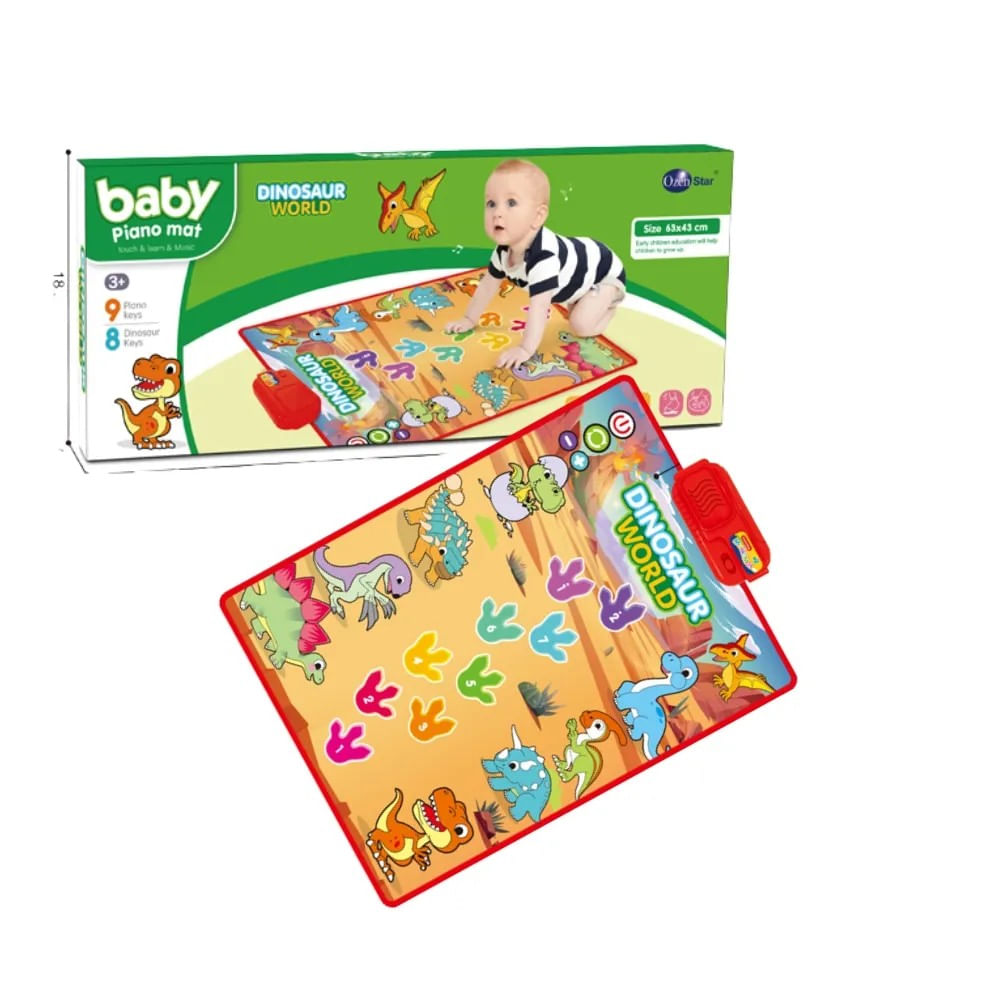 Alfombra Musical Baby Piano Mundo Dinosaurio Aprende Conmigo