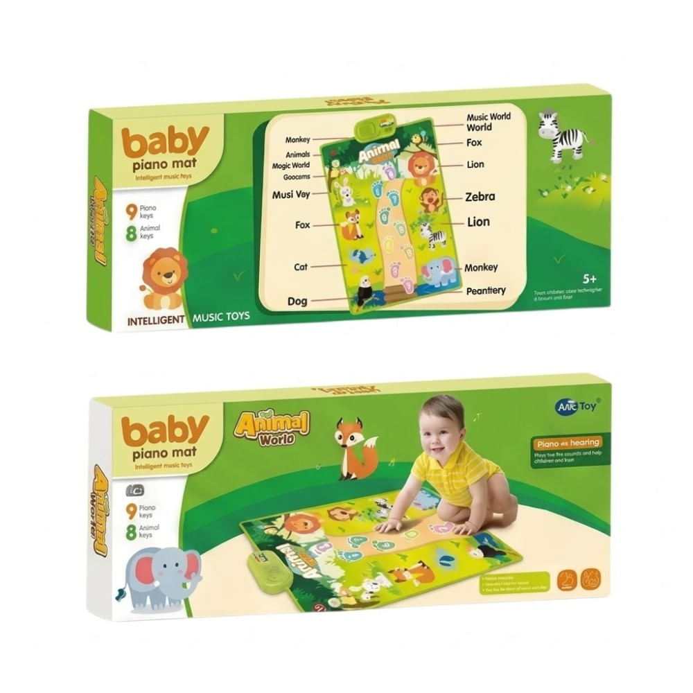 Alfombra Musical Baby Piano Mundo Animal Aprende Conmigo
