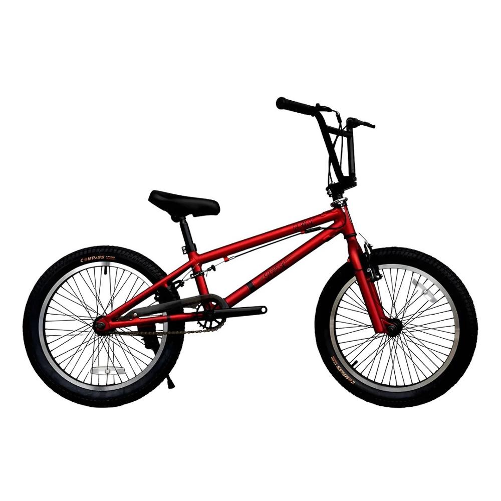 Bicicleta BMX de Aluminio Modelo Freestyle Aro 20 Rojo