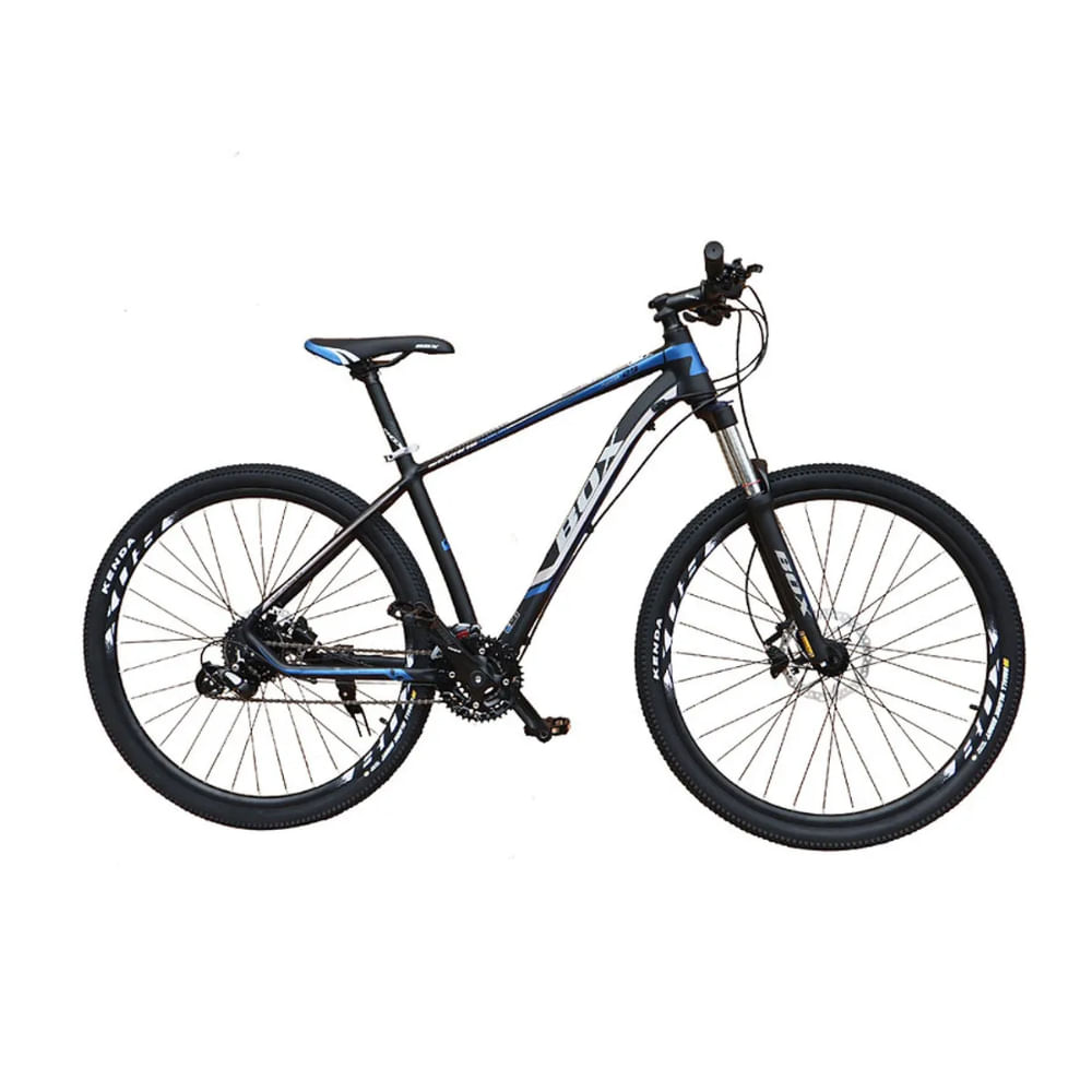 Bicicleta MTB Hidráulica De Aluminio Aro 29 Con Suspensión Delantera y Cambios Shimano Altus Azul