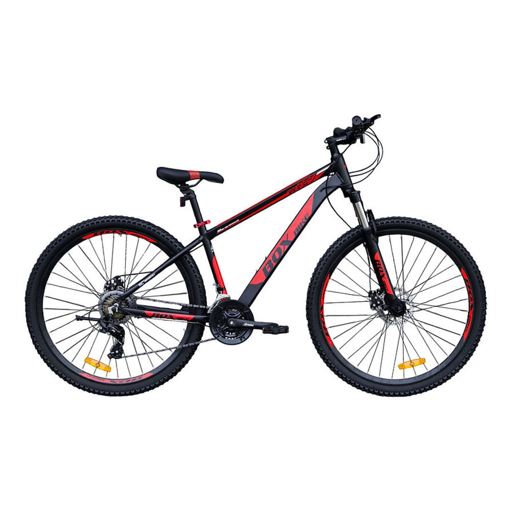 Bicicleta MTB de Aluminio Aro 29 con Suspensión con Bloqueo  Negro con Rojo