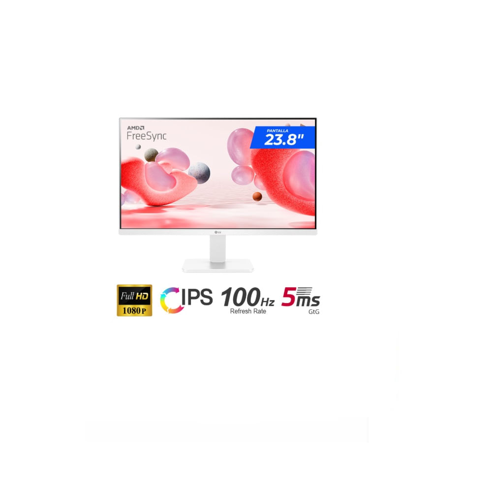 MONITOR LG 24MR400-W 238 IPS FHD 1920 x 1080 100Hz 5ms