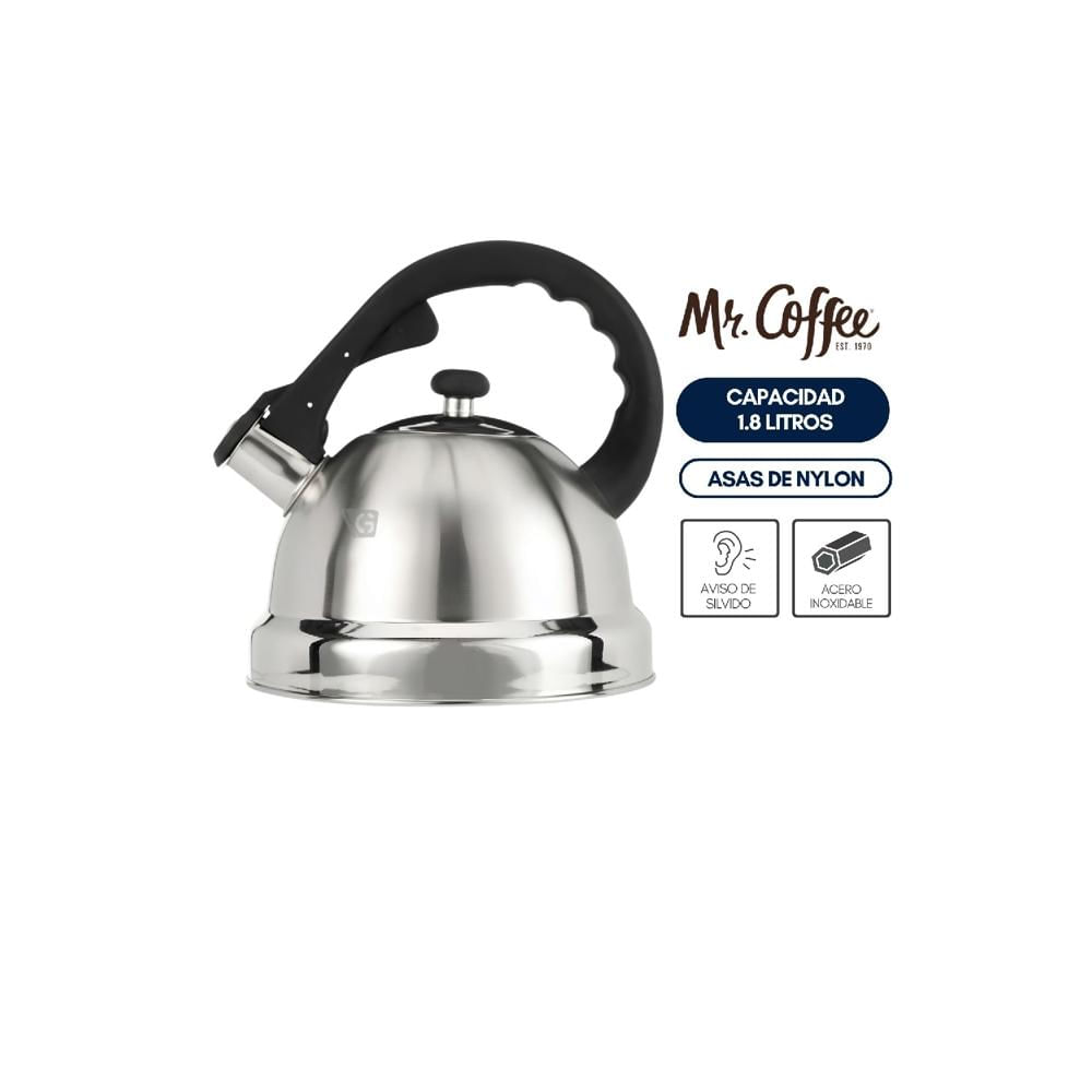 Tetera Ac Inoxidable 1.8 Litros Mr Coffee Claredale plateado 108075.01