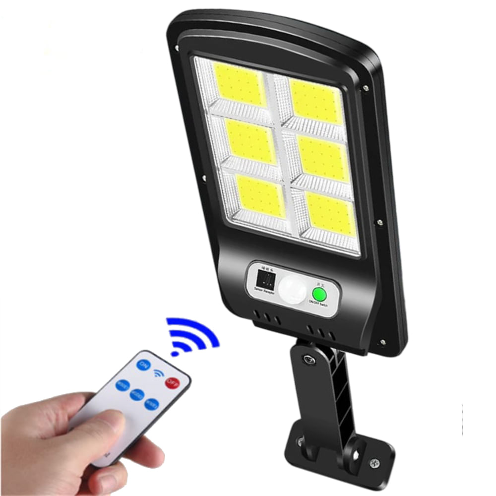 Lampara Reflector para Exterior Luz LED con Panel Solar Sensor de Movimiento