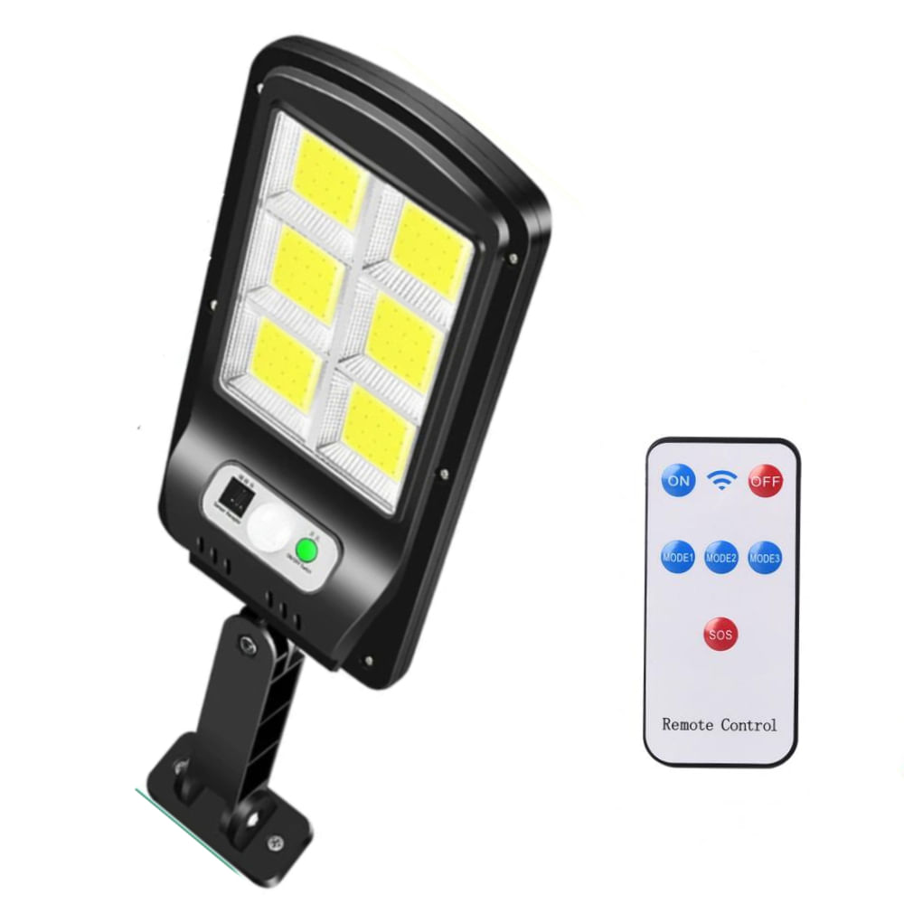 Lampara LED para Exterior con Panel Solar Sensor de Movimiento