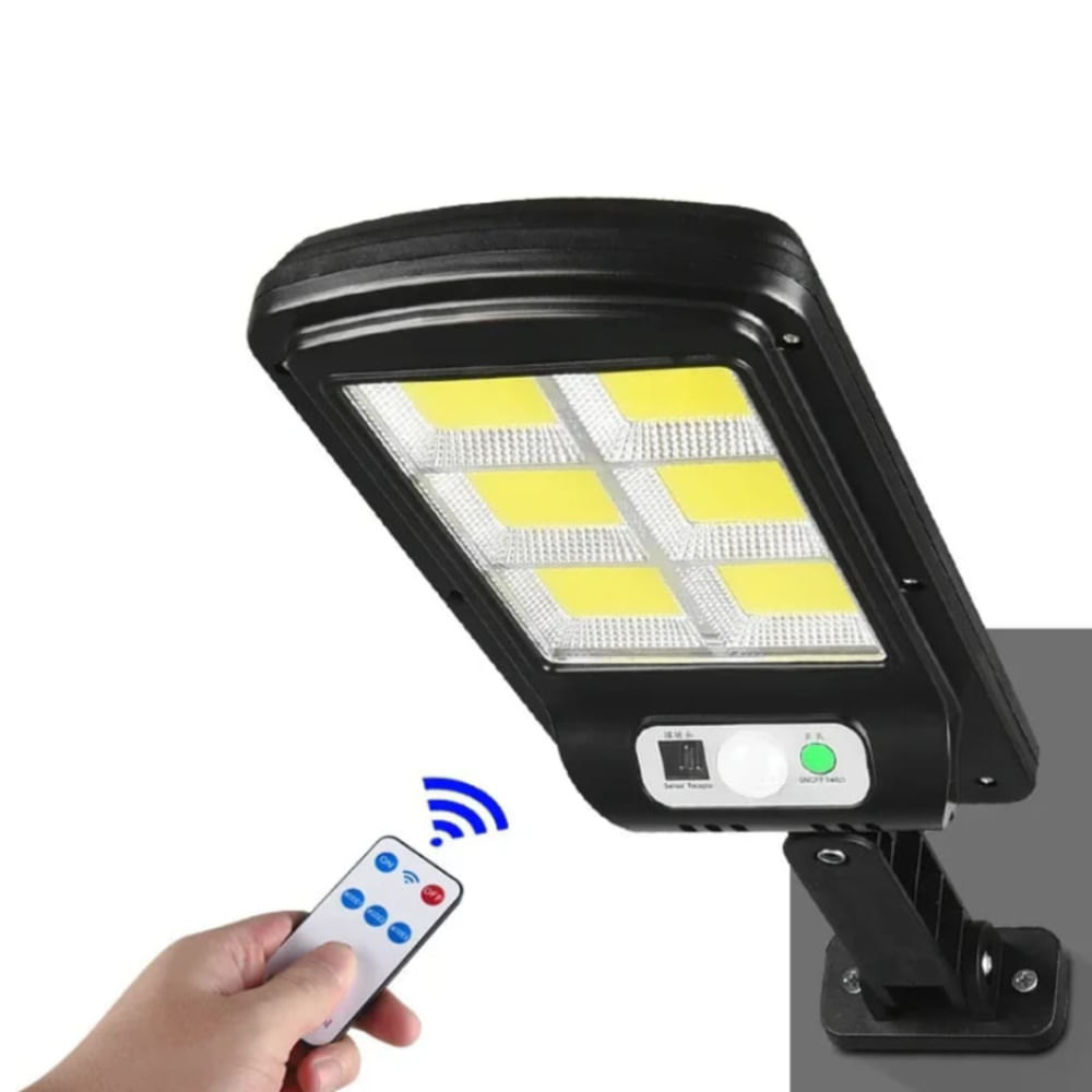 Lampara Reflector Luz LED Solar con Sensor de Movimiento