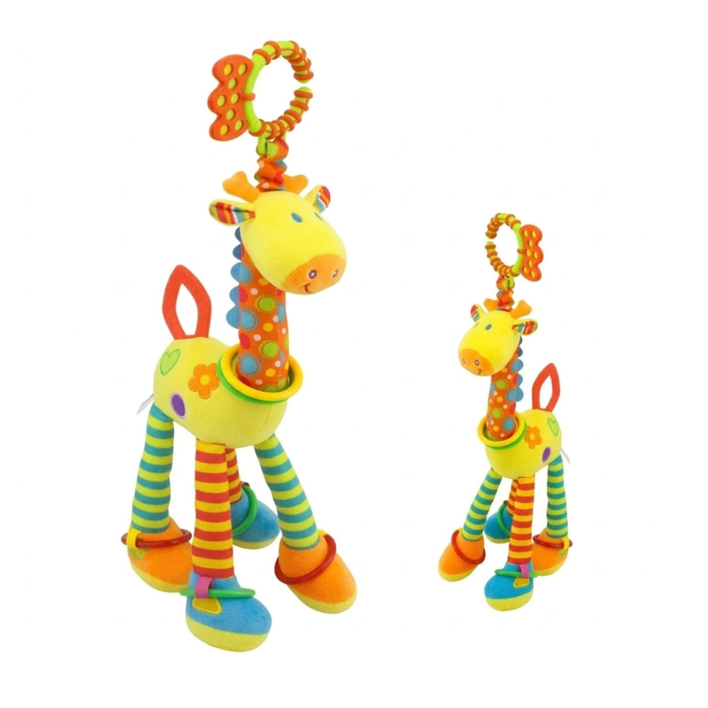 Jirafa de Peluche con Sonajero Sensorial