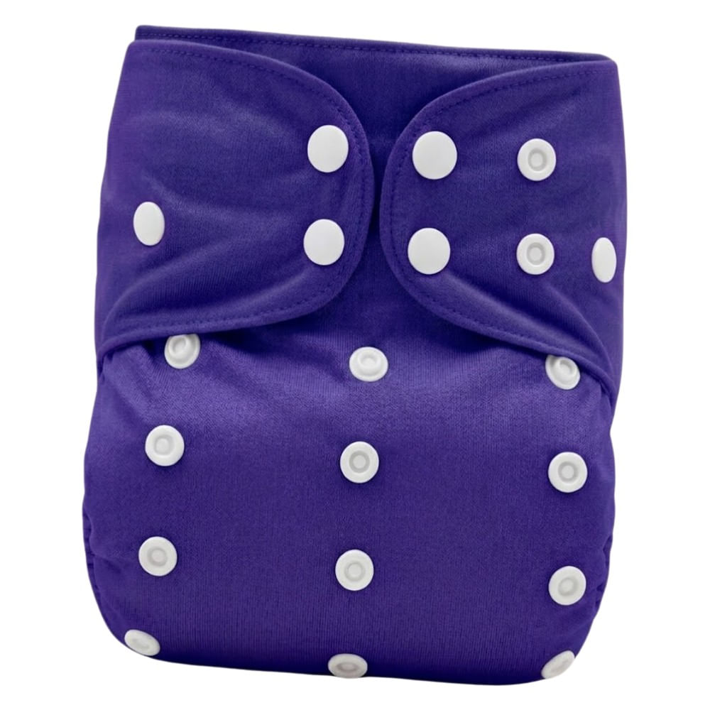 Pañal Reutilizable Todo en Uno Morado para Bebe Absorbente Finest Baby Lavable 0-24 meses