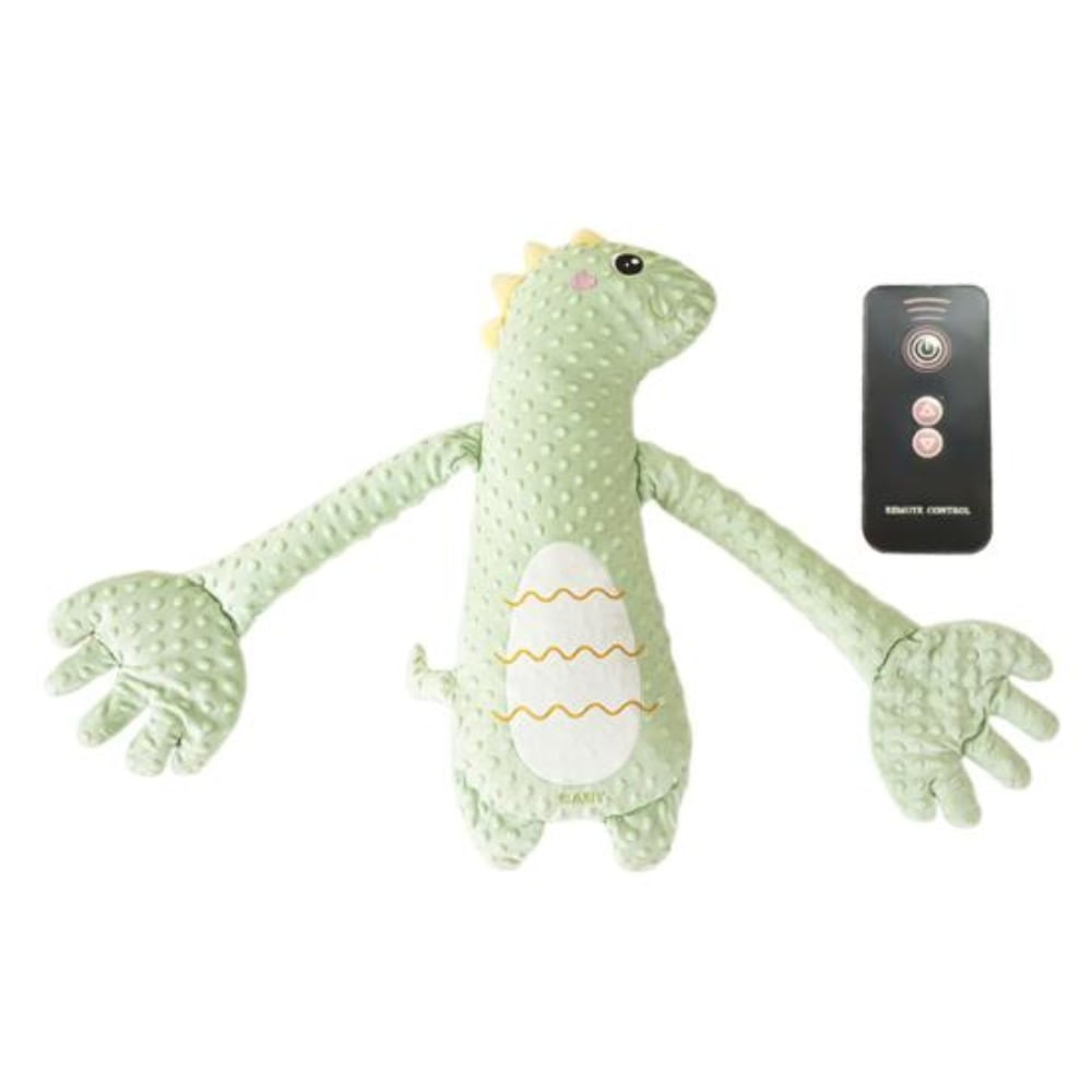 Dinosaurio Palmadas y Abrazo Calmante Electrico 3 niveles con Control Remoto para Bebes