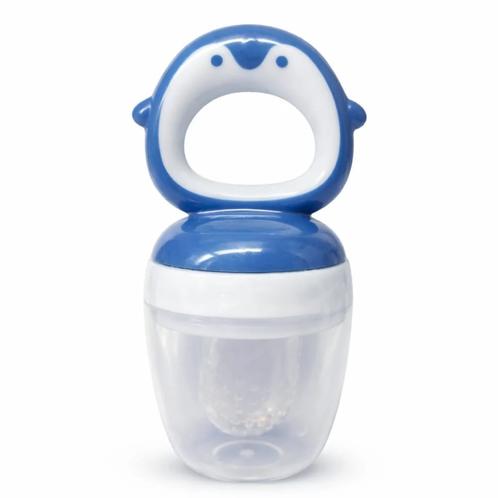 Chupón Alimentador Santolee para Bebé Modelo Pinguino Azul Marino