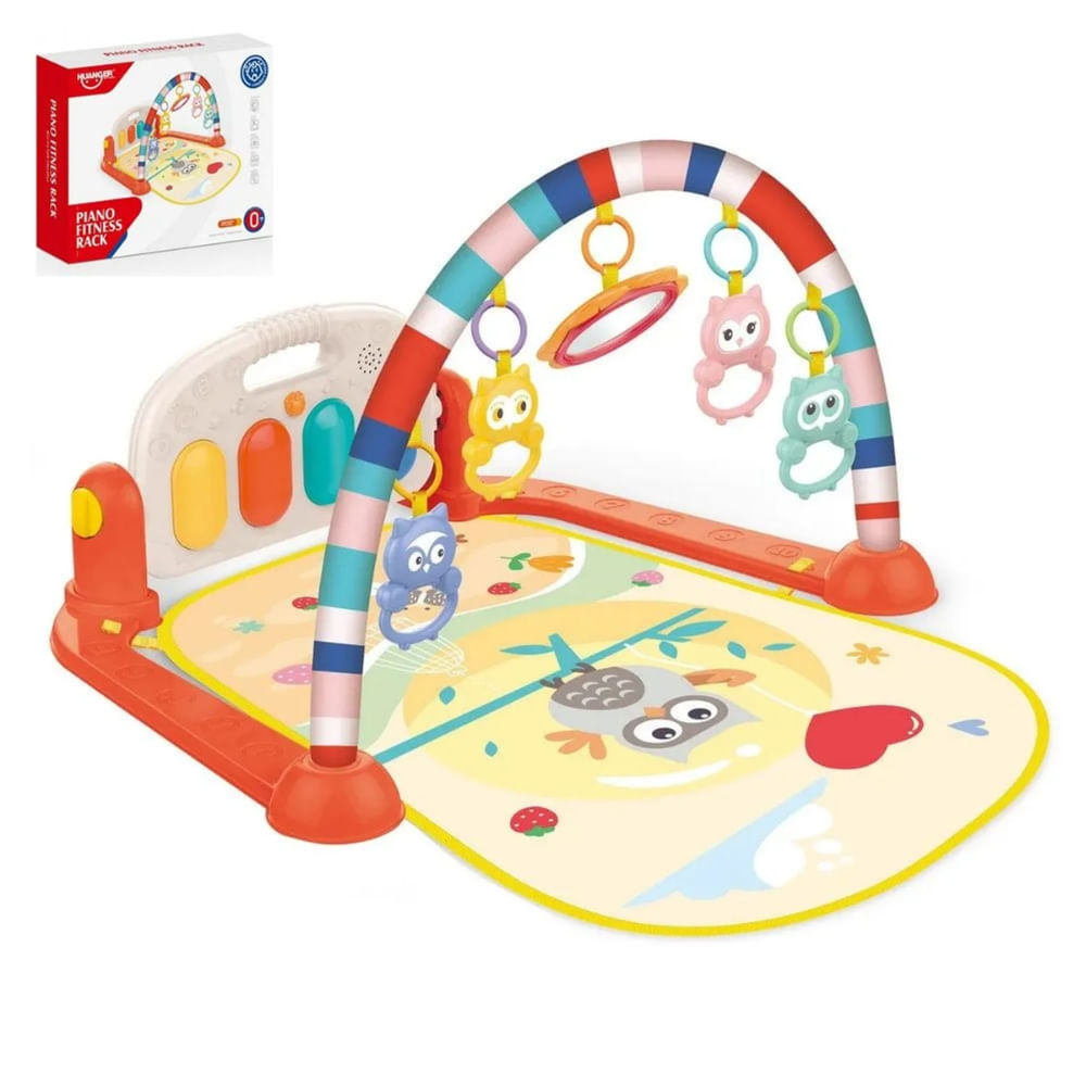 Gimnasio de Bebe de Búho Huanger con Piano Musical