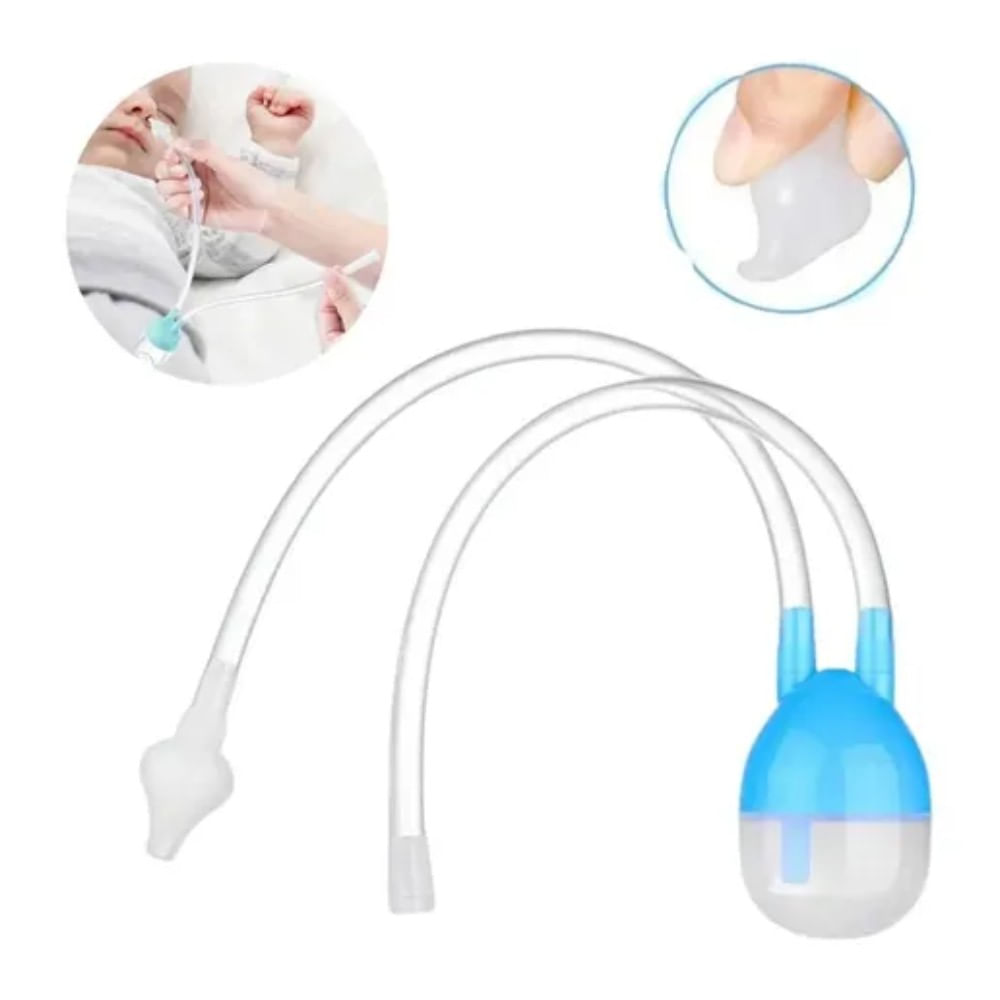 Aspirador Nasal para Bebé Búho Azul Estuche