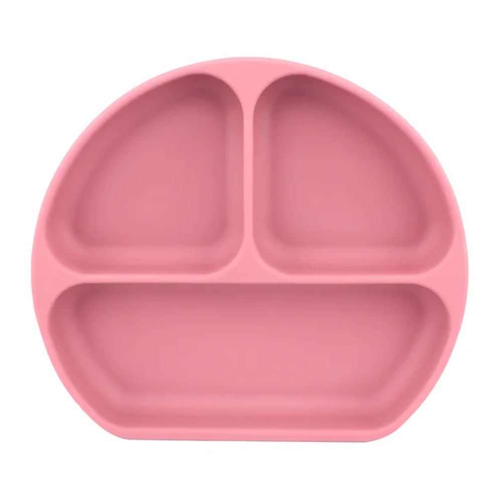 Vajilla de Silicona de Bebé Rosada 6 meses KokiBebé