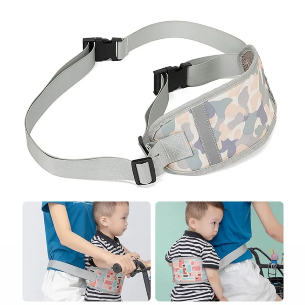 Cinturon para Moto para Niños Plomo Militar