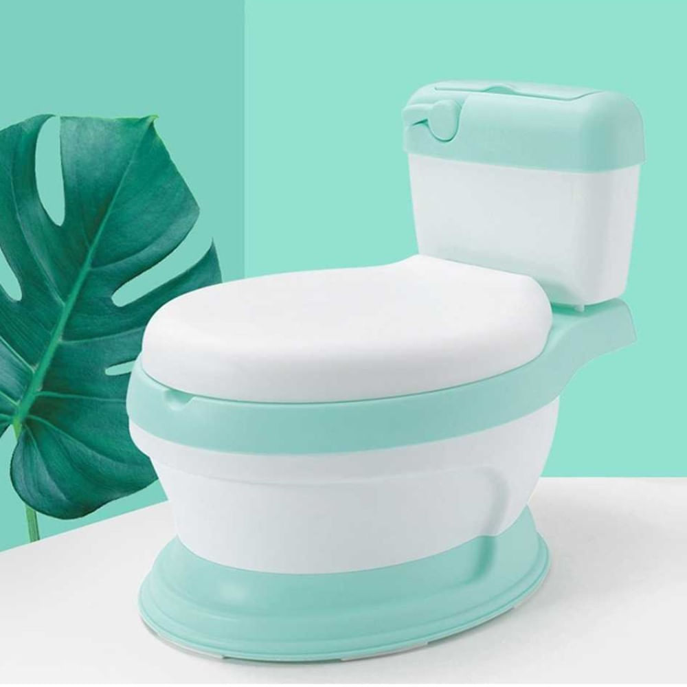 Bacín Inodoro Verde de Entrenamiento Clásico