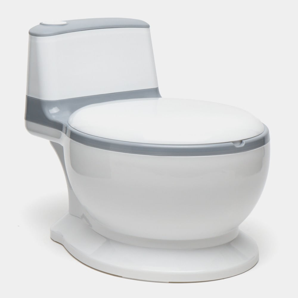 Bacín Inodoro Musical Blanco con Plomo