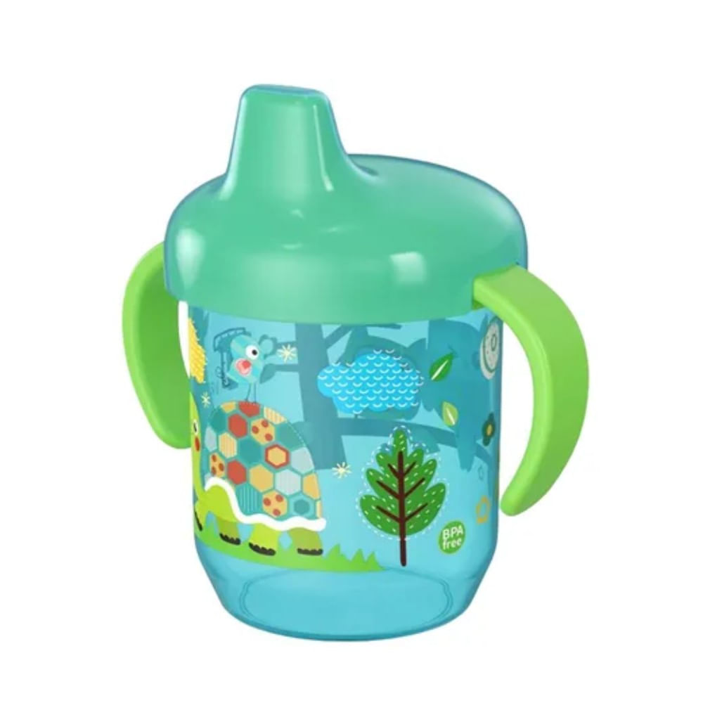 Toma Todo Azul Buho y Tortuga Pico Duro de Pato 240 ml