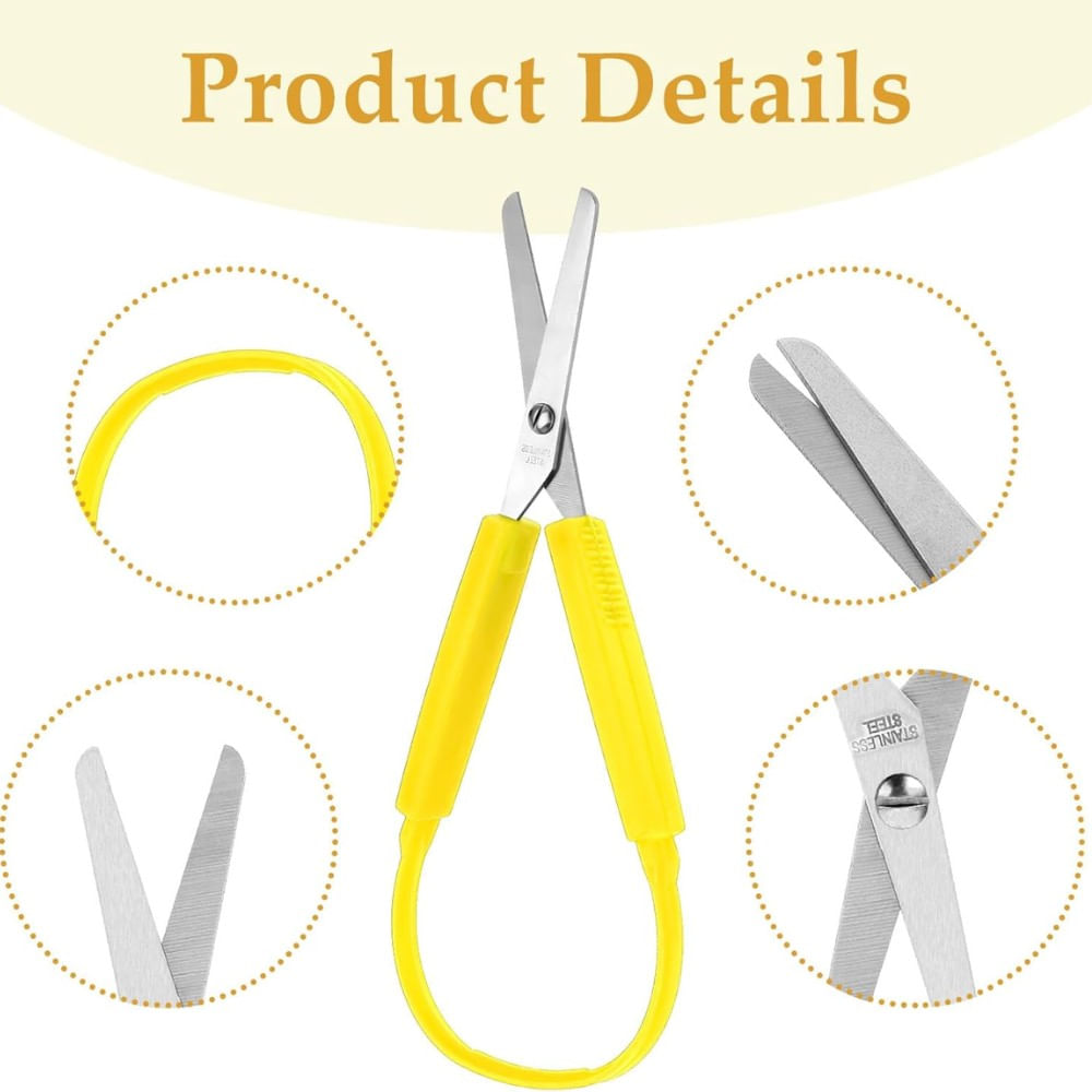 Tijera Tipo Bucle Amarillo