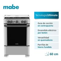 Cocina de Piso a Gas 60cm Silver Mabe CMP6010FG1
