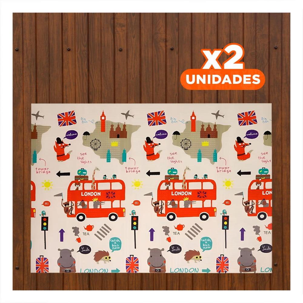 Pack2 Tapete Infantil de Decoracion Hogar para Casa Sala Dormitorio Suave Y+Papel Regalo