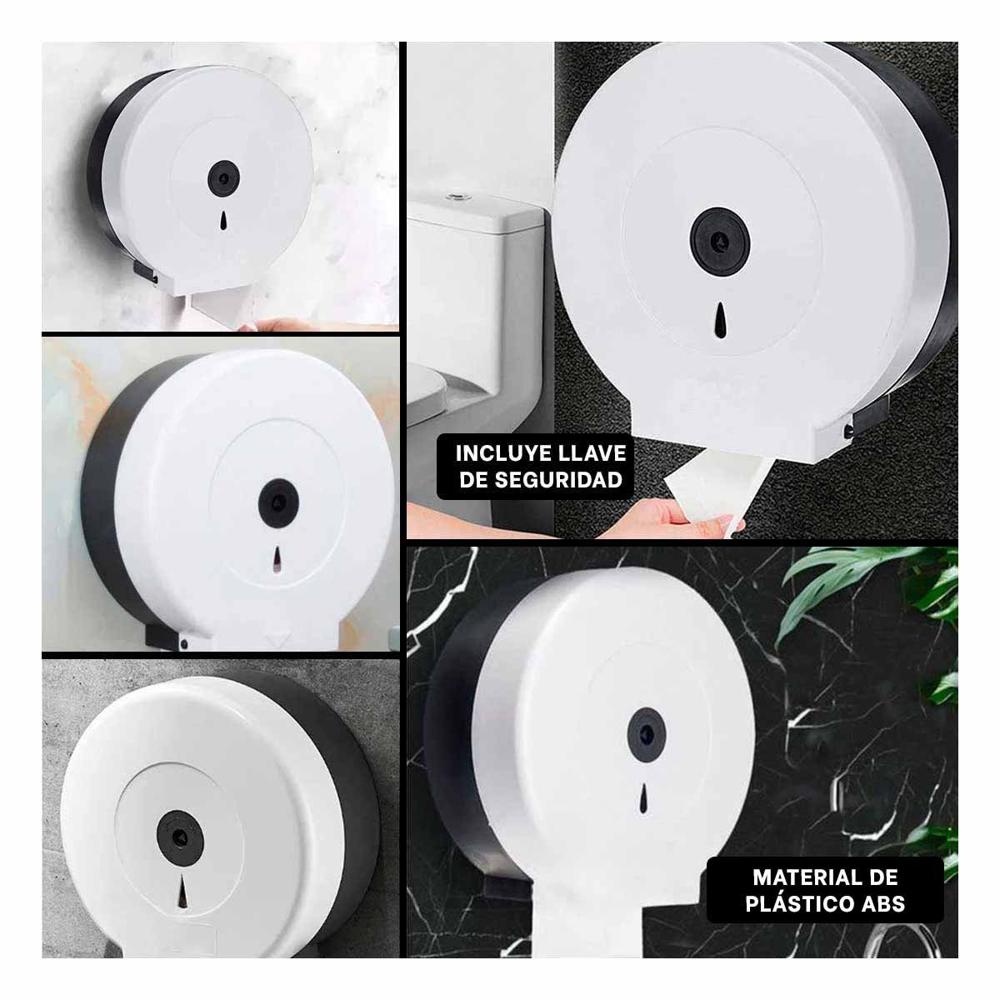 Articulo de papel higienico jumbo en blanco y negro para zonas comunes