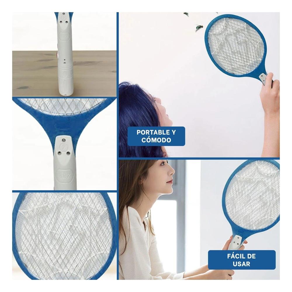 Aparato Mosquitera Portatil y Ligero para Dormitorio Sala y Oficina Azul