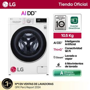 LG 10.5Kg AI Wash WM10WVC4S6