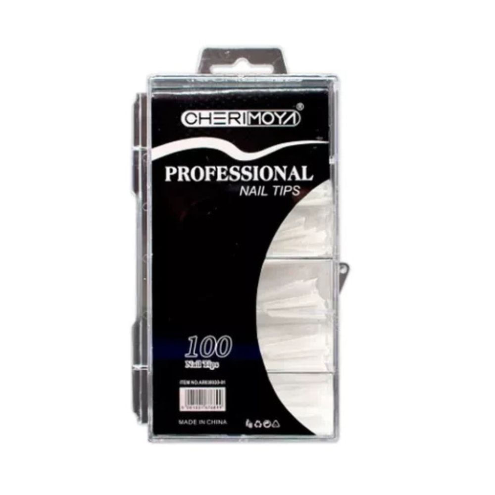 Tips Curva C Para Uñas Soft Gel - 100 Unidades