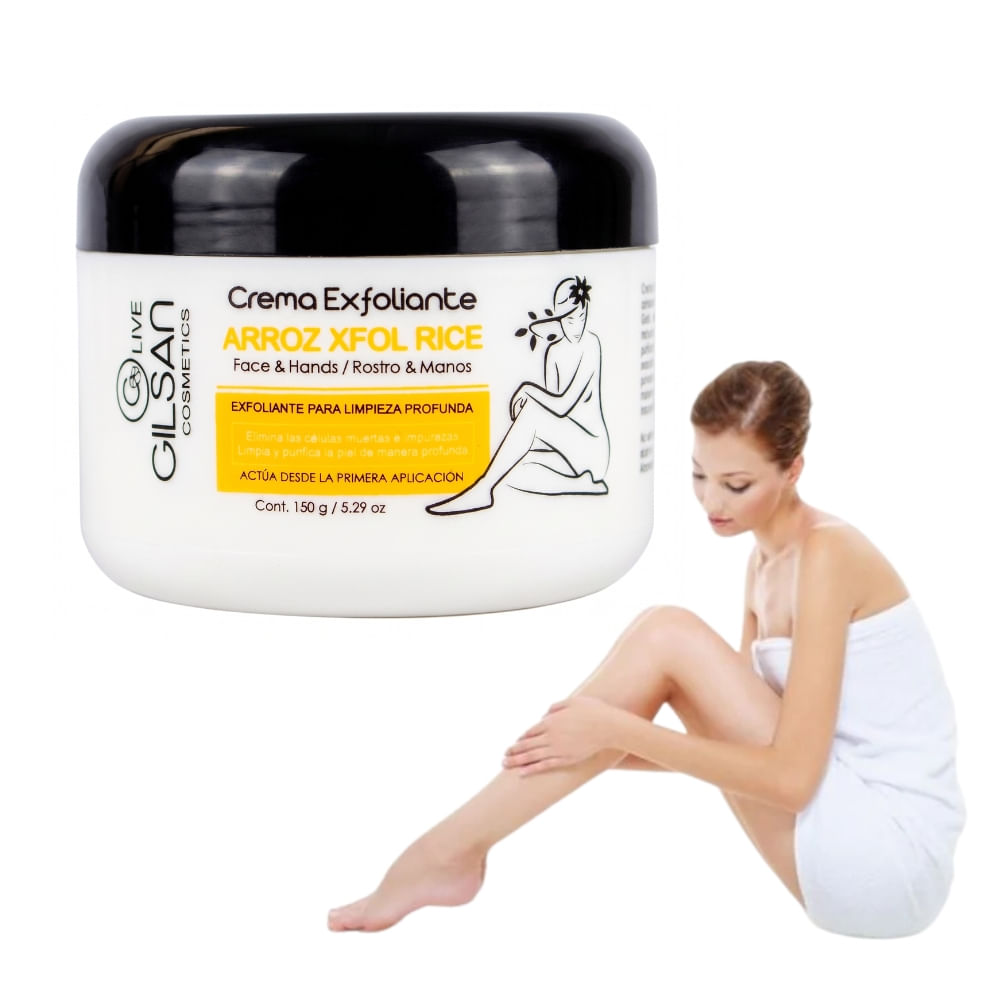 Crema Exfoliante de Arroz  corporal y de  Manos180g