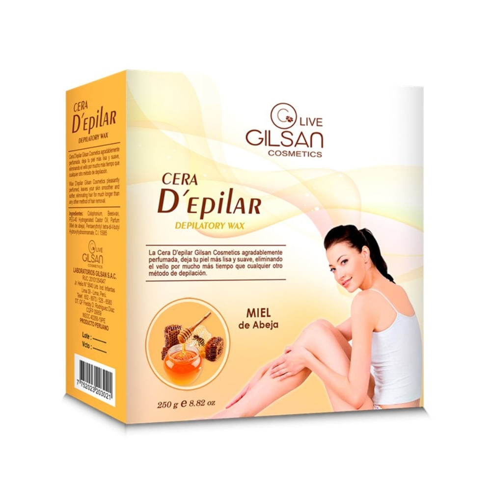 Cera Depilatoria de Miel de Abeja Acabado Radiante 250g