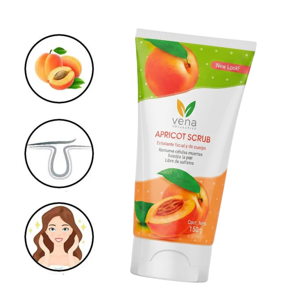 Exfoliante Natural Corporal y Facial de Durazno 150g