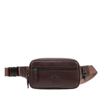 Canguro para Hombre con Logo de Marca Embozado Renzo Costa Rkc 2257 6 Dk Brown Lux