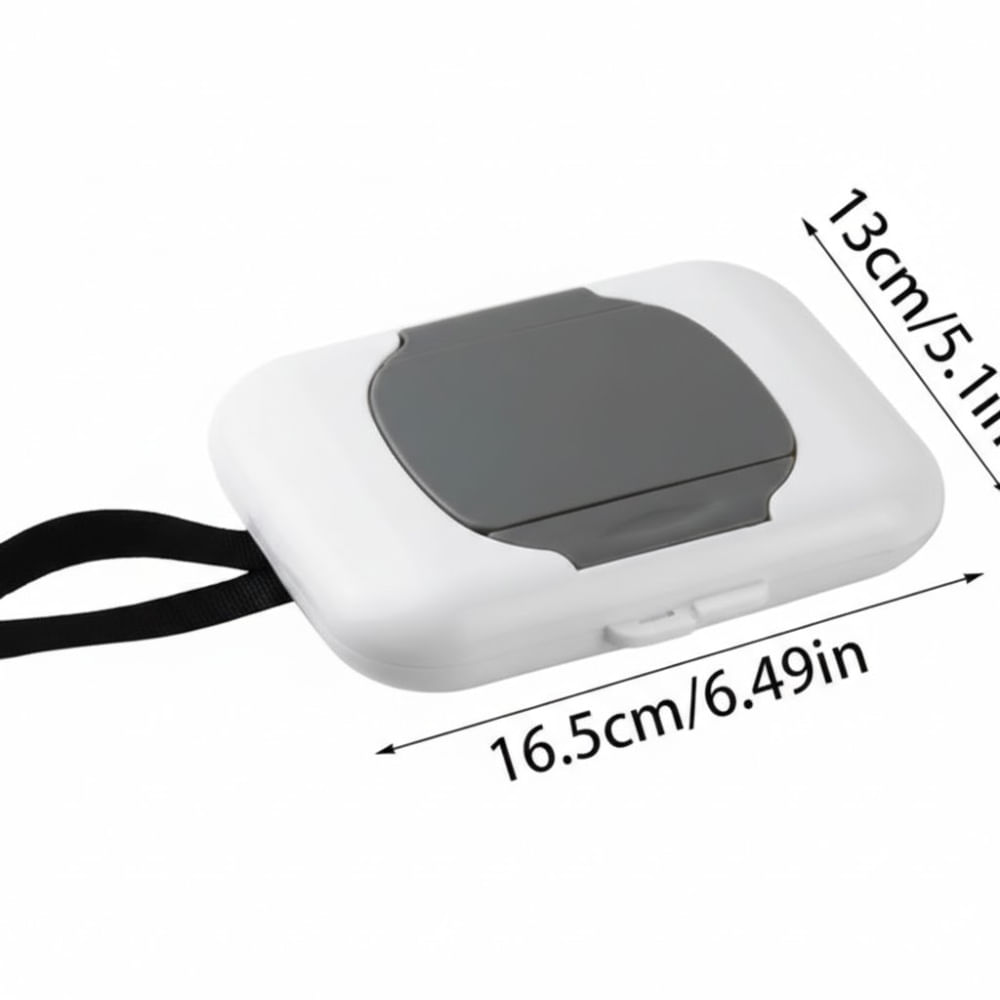 Porta Pañitos Humedos de Bebe Plomo