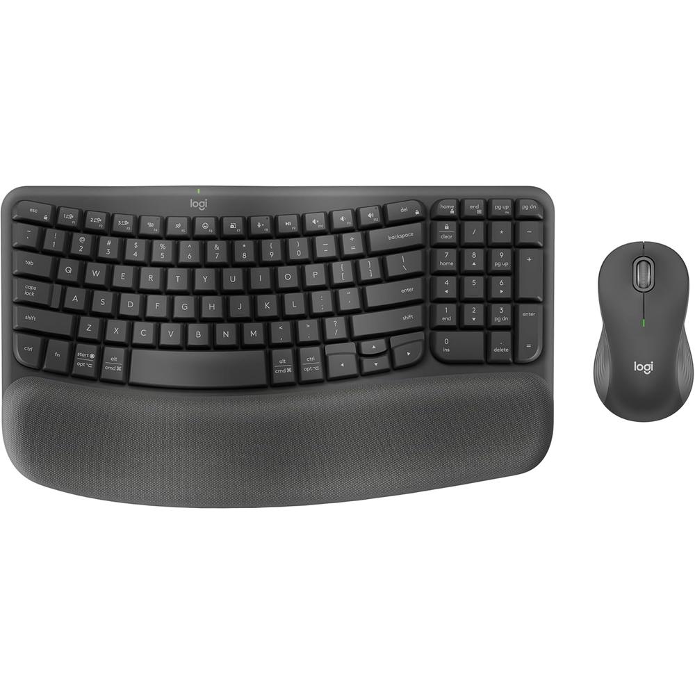 COMBO TECLADO Y MOUSE INALÁMBRICOS WAVE KEYS MK670 LOGITECH | GRAFITO