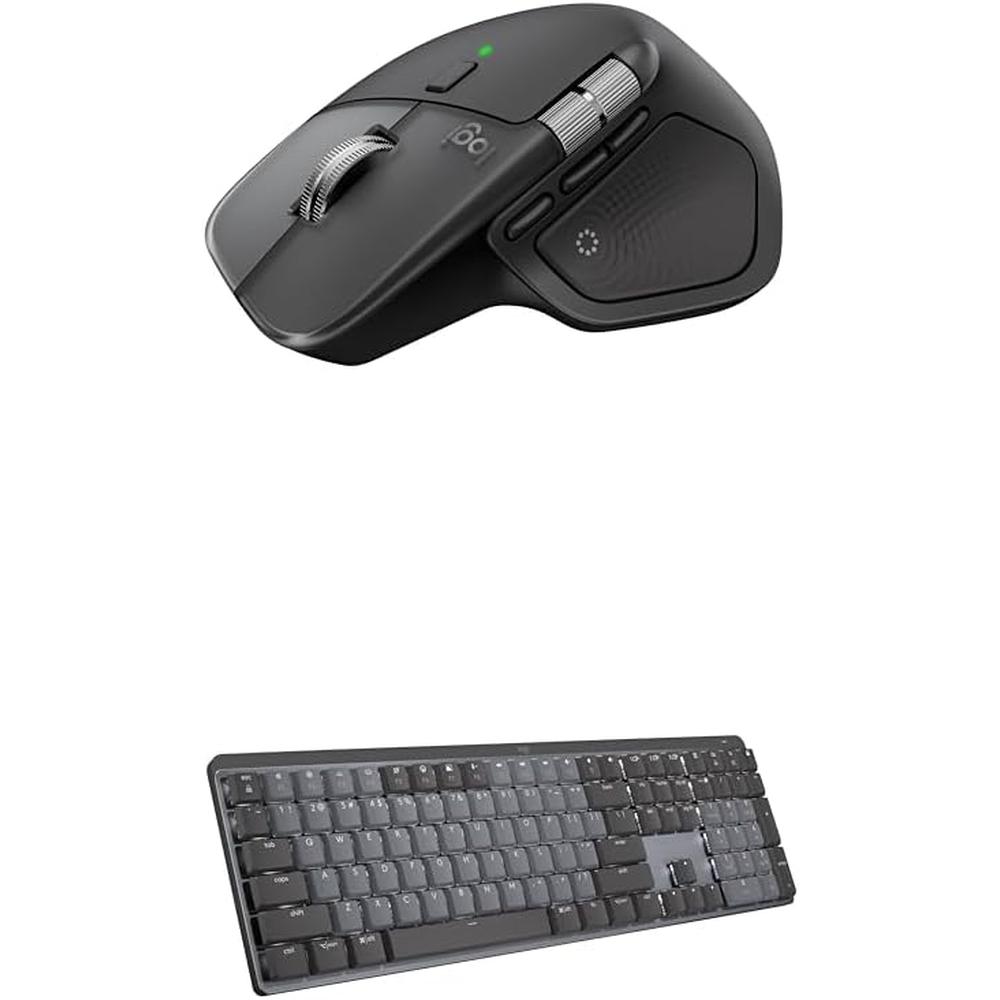 COMBO TECLADO Y MOUSE INALÁMBRICOS MX MASTER 4 LOGITECH | SPACE BLACK