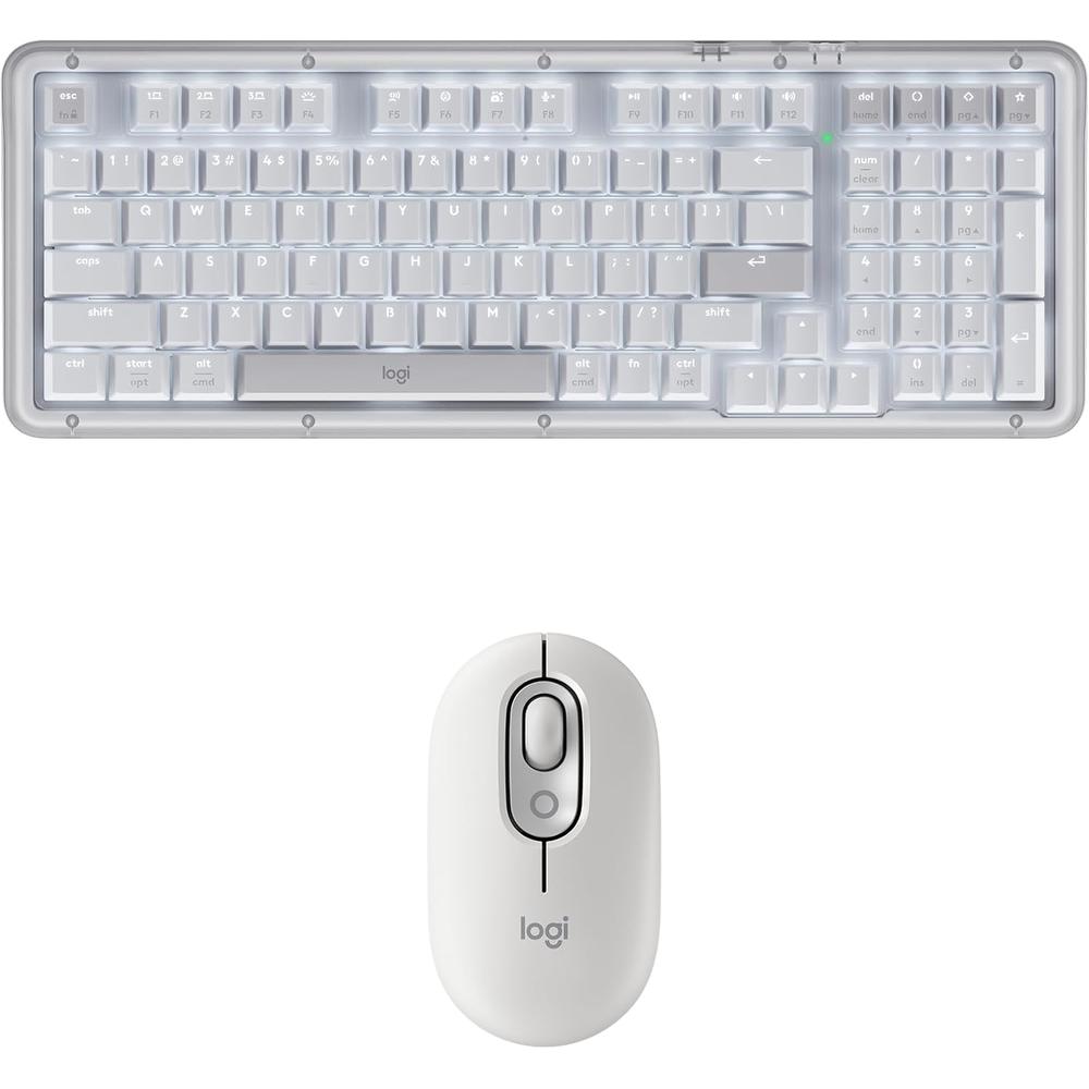 COMBO TECLADO Y MOUSE INALÁMBRICOS ALTO KEYS K98M LOGITECH | OFF WHITE
