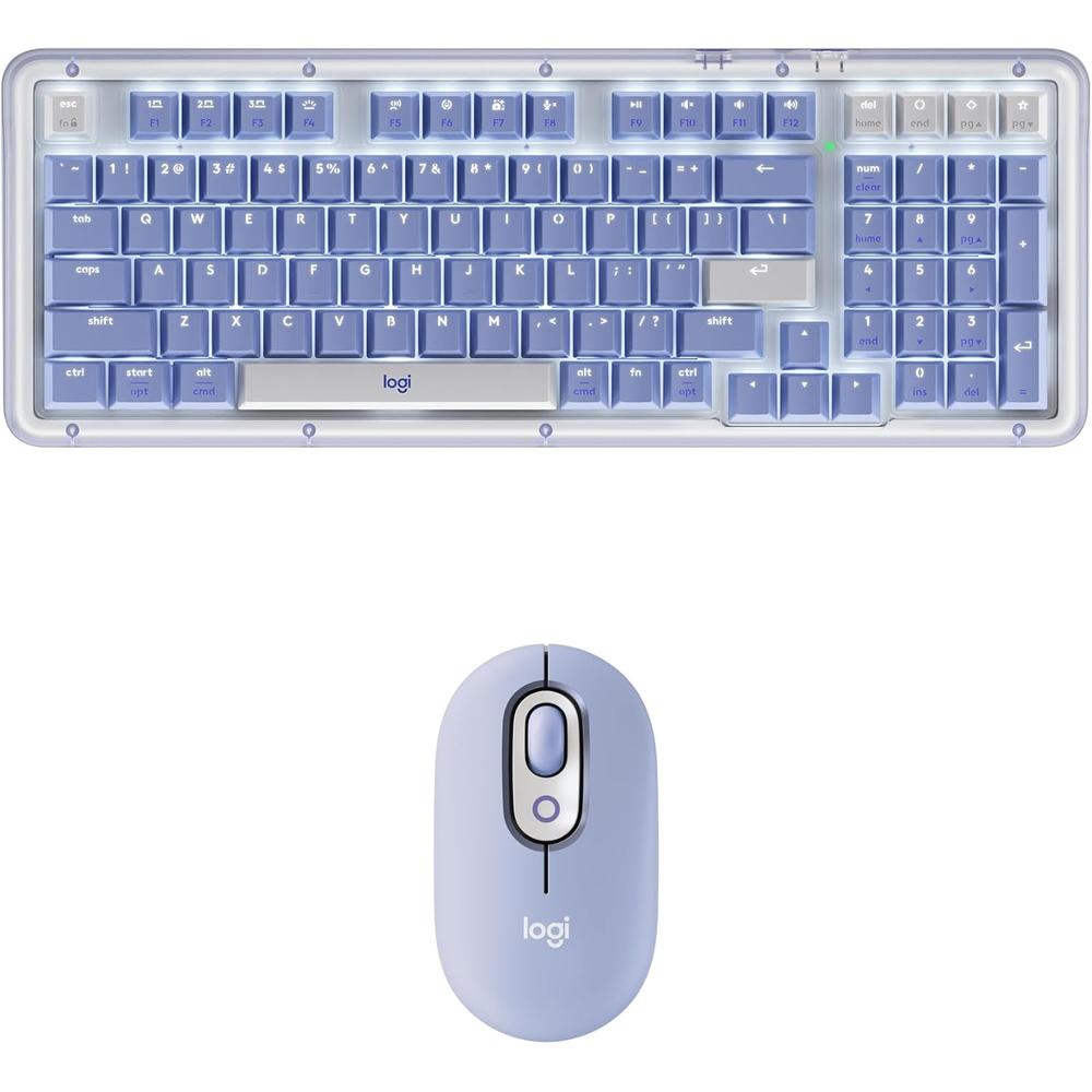 COMBO TECLADO Y MOUSE INALÁMBRICOS ALTO KEYS K98M LOGITECH | LILA