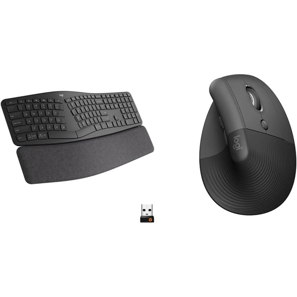 COMBO TECLADO Y MOUSE INALÁMBRICO ERGO K860 LOGITECH | GRAFITO