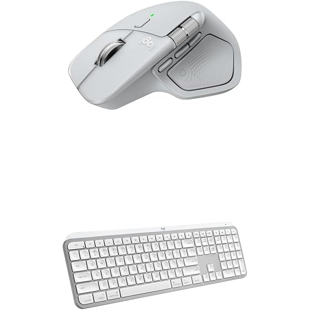 COMBO TECLADO Y MOUSE INALÁMBRICOS MX MASTER 4 KEYS S LOGITECH | PLATA BLANCA
