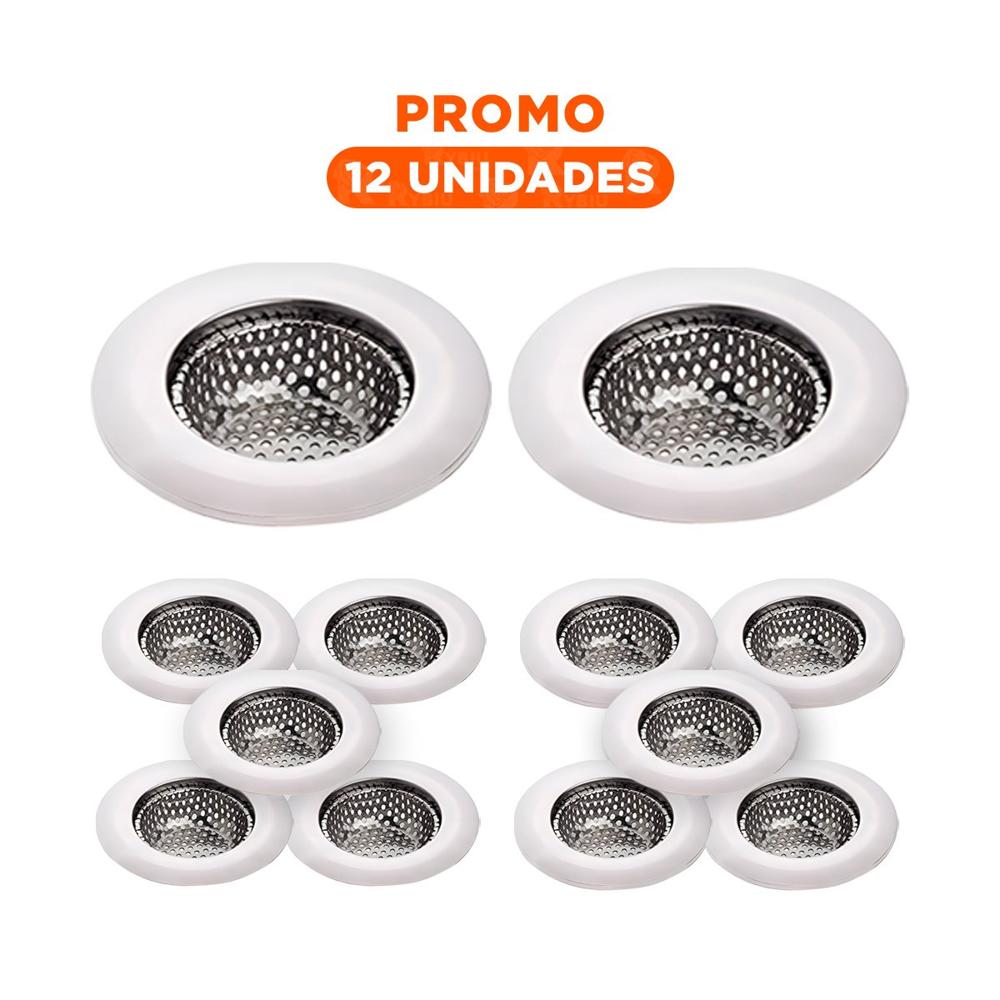 Pack12 Accesorio Filtrador Plateado de Uso Practico Domestico Y+Regalo Sticker