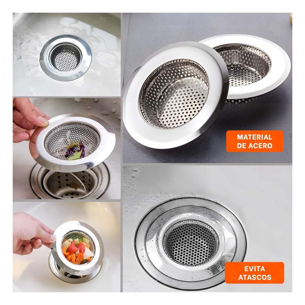 Filtro Filtrador para Conducto en Color Plateado con Medida 7cm de Ajuste Seguro