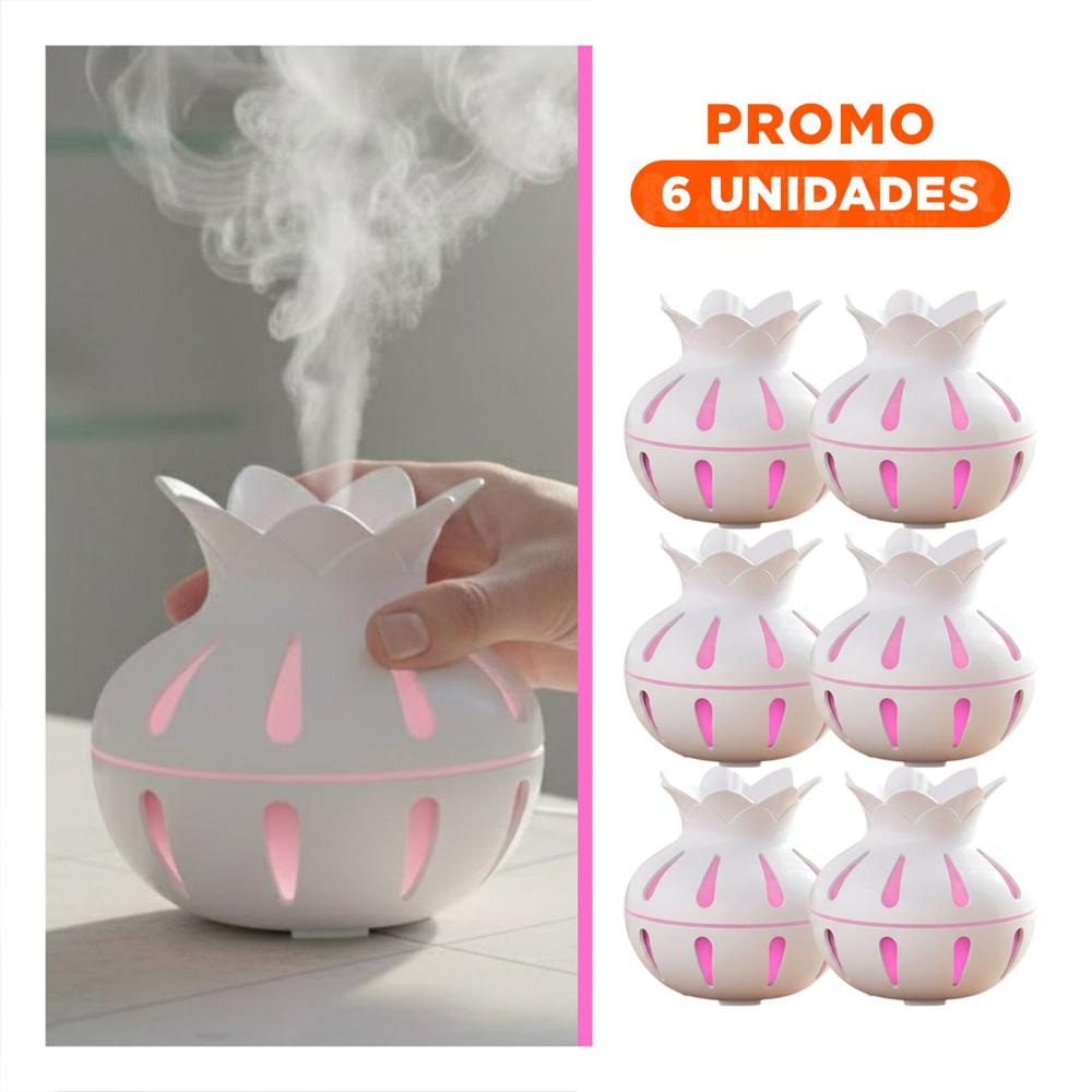 Pack6 Aparato para Ambientes Cerrados con Funcion Humificadora 12x11cm Blanco
