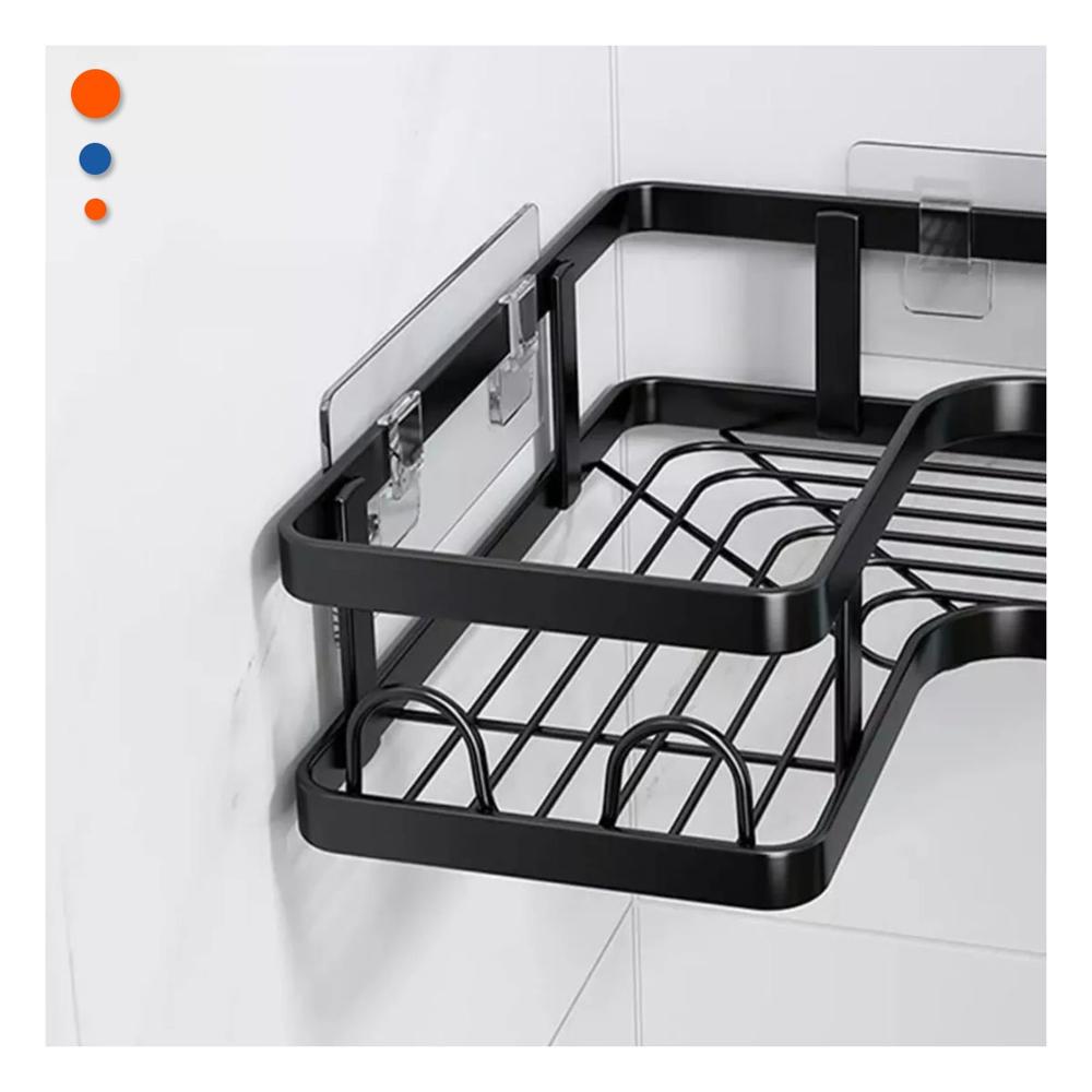 Mueble Esquinero Vertical 5 Piezas Negro Ahorro de Espacio en Casa Y+Papel Regalo