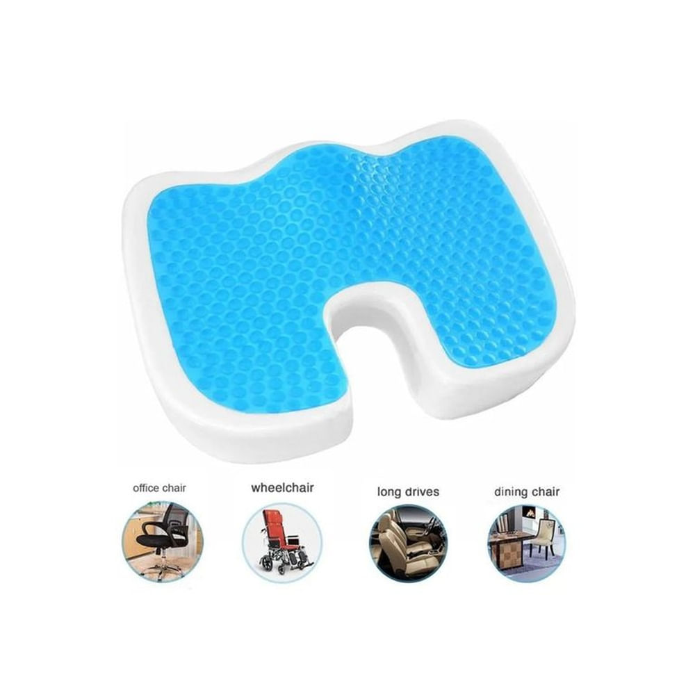 Cojin De Gel Viscoelastico Para Asientos Ortopédicos