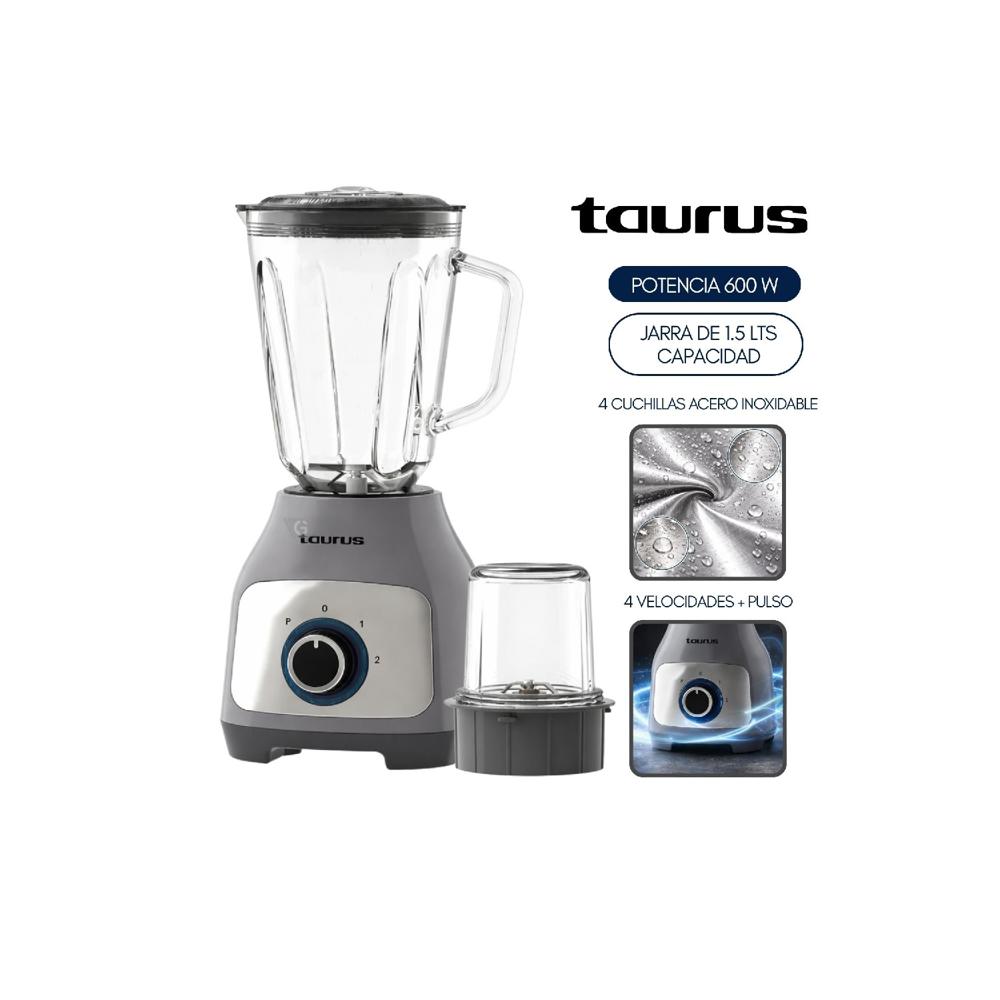 Licuadora Blender Taurus 600w mod  Silver Premium