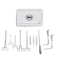 Set Instrumental para Legrado Puerperal 12 PZS