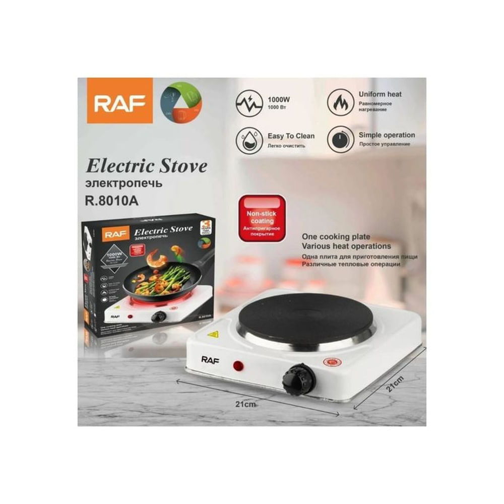 Cocina De Mesa Eléctrica De 1 Ornilla Blanco