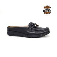 Zuecos Casuales Muje Cuero 2623-KA26Q1 NEGRO
