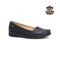 Mocasines casuales Cuero Mujer 2622-KA26Q1 Negro